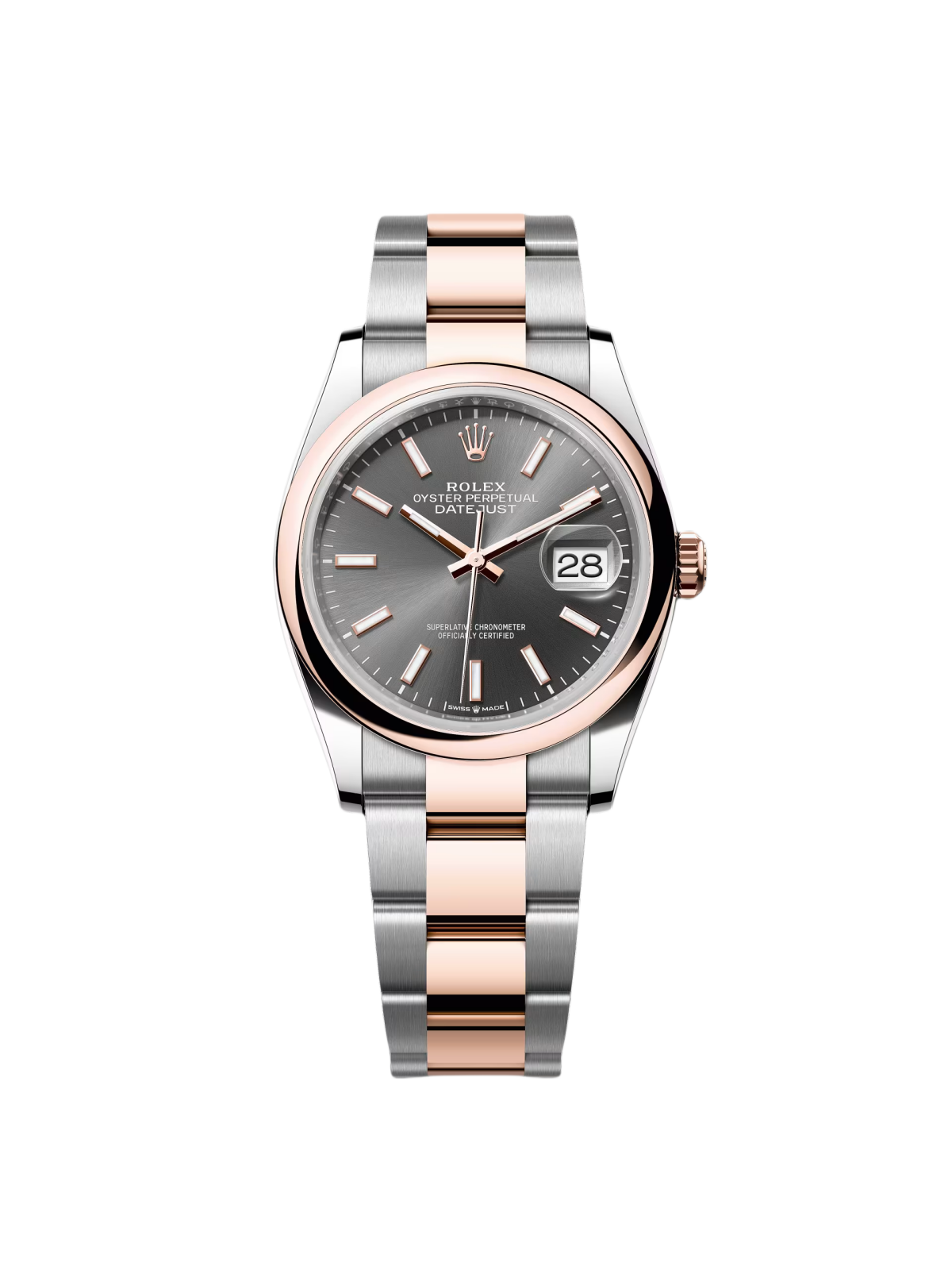 【Free Shipping】【Super Clone】RLX  Datejust 36mm 126201 Slate Dial Oyster Bracelet Watch
